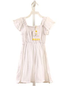 SHADE CRITTERS  WHITE   SMOCKED DRESS