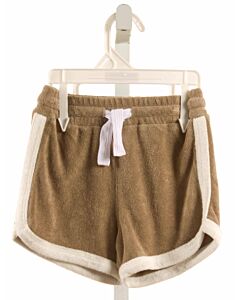 LITTLE BIPSY  BROWN TERRY CLOTH   SHORTS