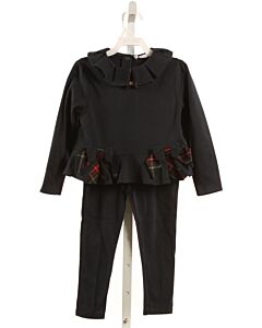 PATACHOU  BLACK    2-PIECE OUTFIT WITH BOW