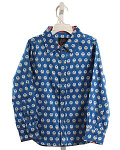 TUKTUK DESIGNS  BLUE  PRINT  DRESS SHIRT
