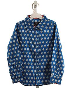 TUKTUK DESIGNS  BLUE  PRINT  DRESS SHIRT