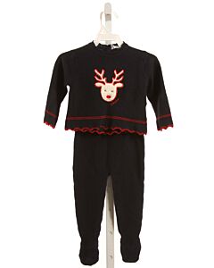 PATACHOU  NAVY   APPLIQUED 2-PIECE OUTFIT