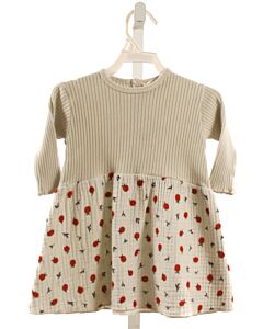 BEAN'S BARCELONA  GRAY  PRINT  KNIT DRESS