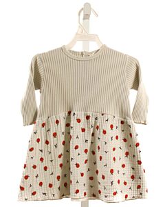 BEAN'S BARCELONA  GRAY  PRINT  KNIT DRESS