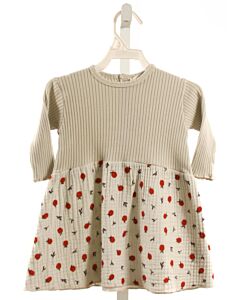 BEAN'S BARCELONA  GRAY  PRINT  KNIT DRESS