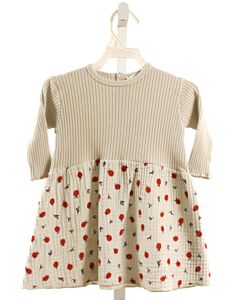 BEAN'S BARCELONA  GRAY  PRINT  KNIT DRESS