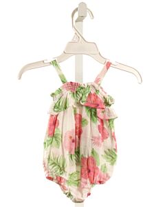 ANGEL DEAR  PINK  FLORAL  BUBBLE WITH RUFFLE