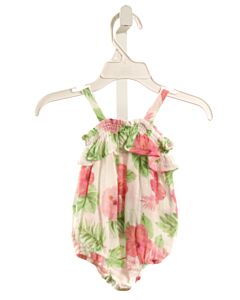 ANGEL DEAR  PINK  FLORAL  BUBBLE WITH RUFFLE