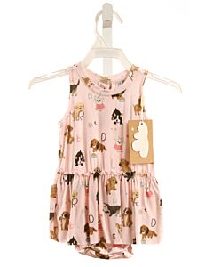 ANGEL DEAR  PINK  PRINT  KNIT BUBBLE