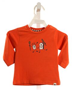 BABYFACE  ORANGE  PRINT  KNIT LS SHIRT