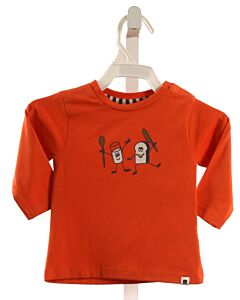BABYFACE  ORANGE  PRINT  KNIT LS SHIRT