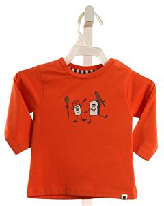 BABYFACE  ORANGE  PRINT  KNIT LS SHIRT