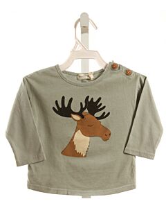 BEAN'S BARCELONA  GRAY   PRINTED DESIGN T-SHIRT