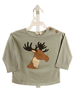 BEAN'S BARCELONA  GRAY   PRINTED DESIGN T-SHIRT