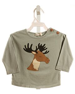 BEAN'S BARCELONA  GRAY   PRINTED DESIGN T-SHIRT