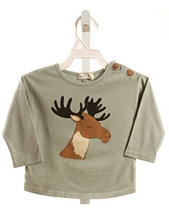 BEAN'S BARCELONA  GRAY   PRINTED DESIGN T-SHIRT