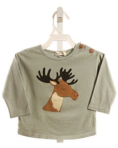 BEAN'S BARCELONA  GRAY   PRINTED DESIGN T-SHIRT