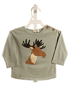 BEAN'S BARCELONA  GRAY   PRINTED DESIGN T-SHIRT