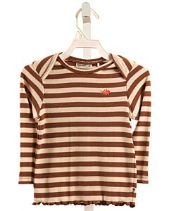 BABYFACE  BROWN  STRIPED  KNIT LS SHIRT