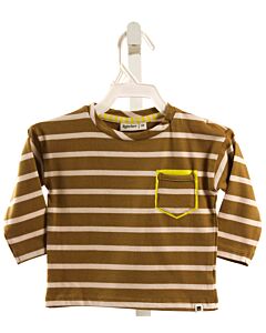 BABYFACE  FOREST GREEN  STRIPED  KNIT LS SHIRT