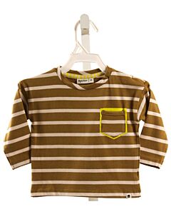 BABYFACE  FOREST GREEN  STRIPED  KNIT LS SHIRT
