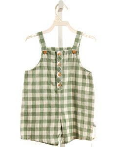SNUG  GREEN  GINGHAM  SHORTALL