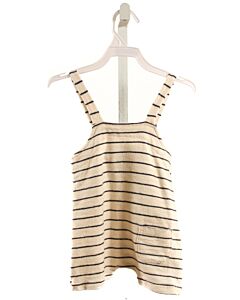 BEAN'S  CREAM FLEECE STRIPED  KNIT SHORTALL