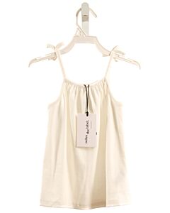MILES THE LABEL  WHITE KNIT   SLEEVELESS SHIRT