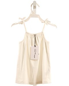 MILES THE LABEL  WHITE KNIT   SLEEVELESS SHIRT