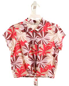 STAINS & STORIES  PURPLE  FLORAL  SHIRT-SS