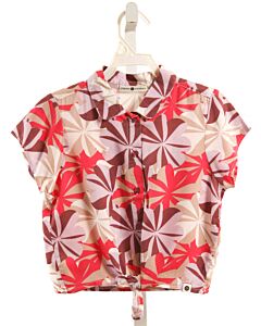 STAINS & STORIES  PURPLE  FLORAL  SHIRT-SS