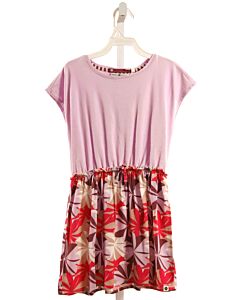 STAINS & STORIES  PURPLE  FLORAL  KNIT DRESS