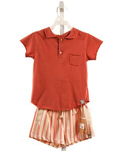 SNUG  ORANGE KNIT STRIPED  2-PIECE OUTFIT