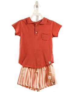 SNUG  ORANGE KNIT STRIPED  2-PIECE OUTFIT