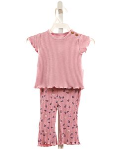 PLAY UP  LAVENDER KNIT  PRINTED DESIGN 2-PIECE OUTFIT