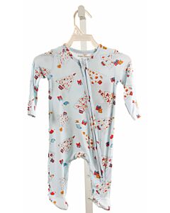 ANGEL DEAR  BLUE KNIT  PRINTED DESIGN LAYETTE