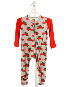 ROCKIN ROYALTY  RED KNIT  PRINTED DESIGN LAYETTE