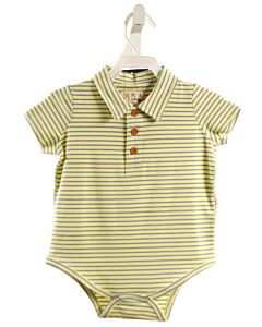ME + HENRY  YELLOW  STRIPED  KNIT SS SHIRT