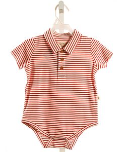 ME + HENRY  RED  STRIPED  KNIT SS SHIRT