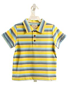 ME + HENRY  YELLOW  STRIPED  KNIT SS SHIRT