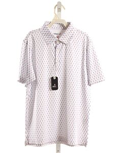 JOHNNIE-O  BLUE   PRINTED DESIGN KNIT SS SHIRT