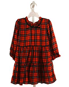 TUK TUK  RED  PLAID  DRESS