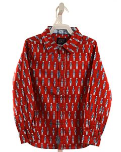 TUK TUK  RED   PRINTED DESIGN DRESS SHIRT
