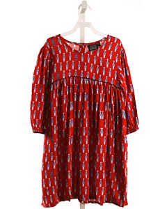 TUK TUK  RED   PRINTED DESIGN DRESS