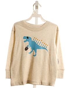 SWEET WINK IVORY PRINTED DESIGN KNIT LS SHIRT