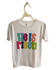 LAUGHING GIRAFFE  WHITE   PRINTED DESIGN T-SHIRT