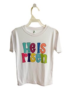 LAUGHING GIRAFFE  WHITE   PRINTED DESIGN T-SHIRT