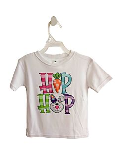 LAUGHING GIRAFFE  WHITE   PRINTED DESIGN T-SHIRT