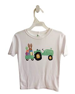 LAUGHING GIRAFFE  WHITE   PRINTED DESIGN T-SHIRT