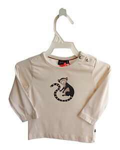 BABY FACE CREAM PRINTED DESIGN KNIT LS SHIRT